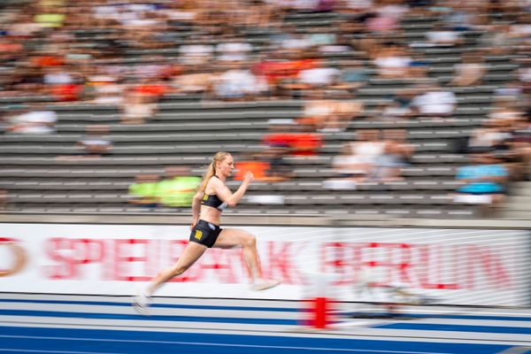 Neele Eckhardt (LG Goettingen) waehrend der deutschen Leichtathletik-Meisterschaften im Olympiastadion am 25.06.2022 in Berlin